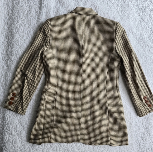 Escada Vintage 90s Wool Cashmere Blend Notch Lapel Blazer - Picture 9 of 16